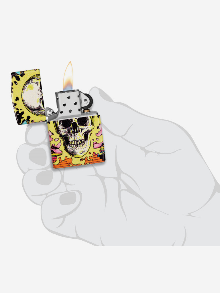 Зажигалка бензиновая ZIPPO 48640 Skull