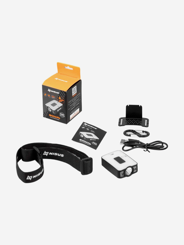 Фонарь налобный Nisus Pro сенсорный (N-CL03)