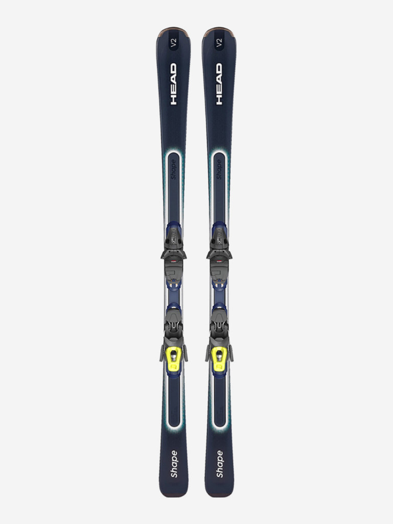 Горные лыжи с креплениями Head Shape V2 R AMT-PR + PR 10 GW Black/Yellow 22/23