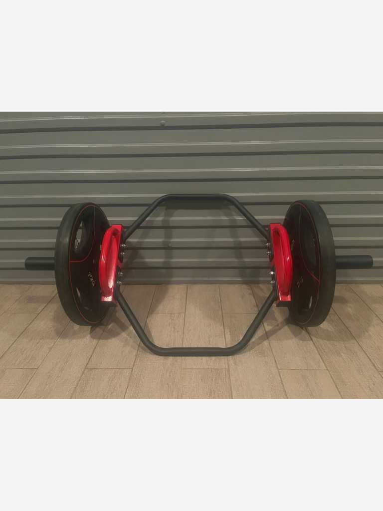 Трэп гриф для становой тяги и приседаний 8кг. 50мм с замками 2шт.