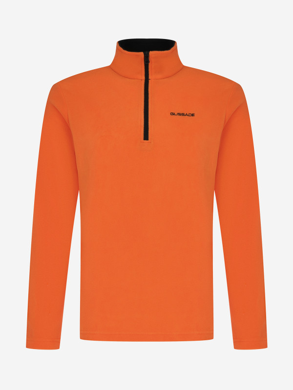 Джемпер флисовый мужской Glissade арт. 138573 оранжевый цвет — купить за 999 руб., отзывы в интернет-магазине Спортмастер