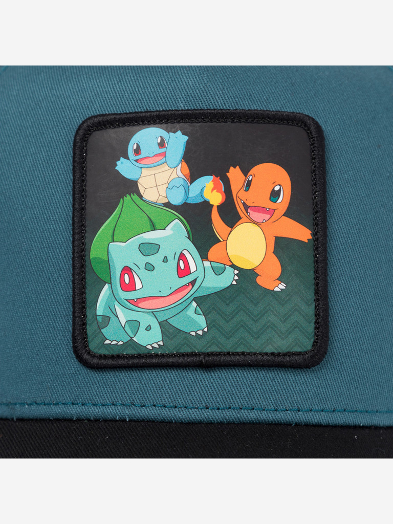 Бейсболка с сеточкой CAPSLAB CL/PKM6/1/CT/STA Pokemon Bulbasaur, Charizard and Squirtle (голубой)