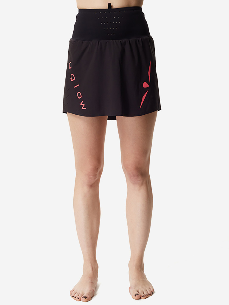 Юбка женская с поясом UGLOW, черный розовый