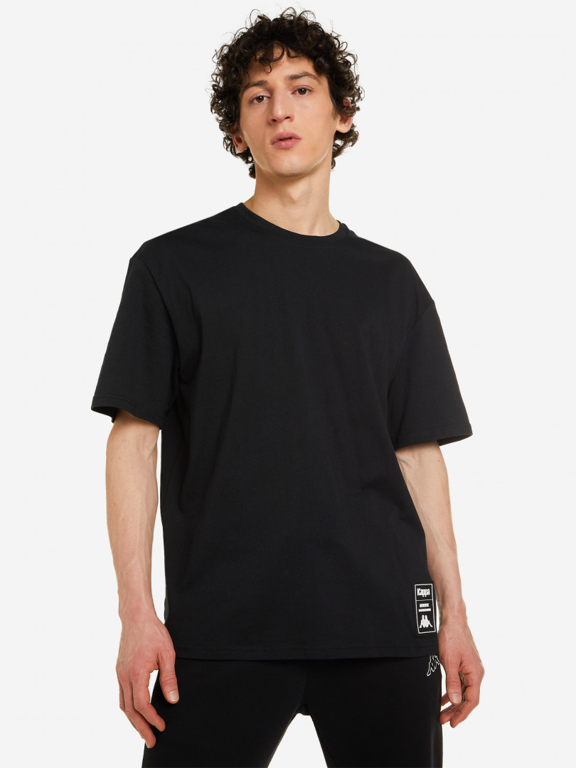 фото Футболка мужская kappa authentic flash, черный