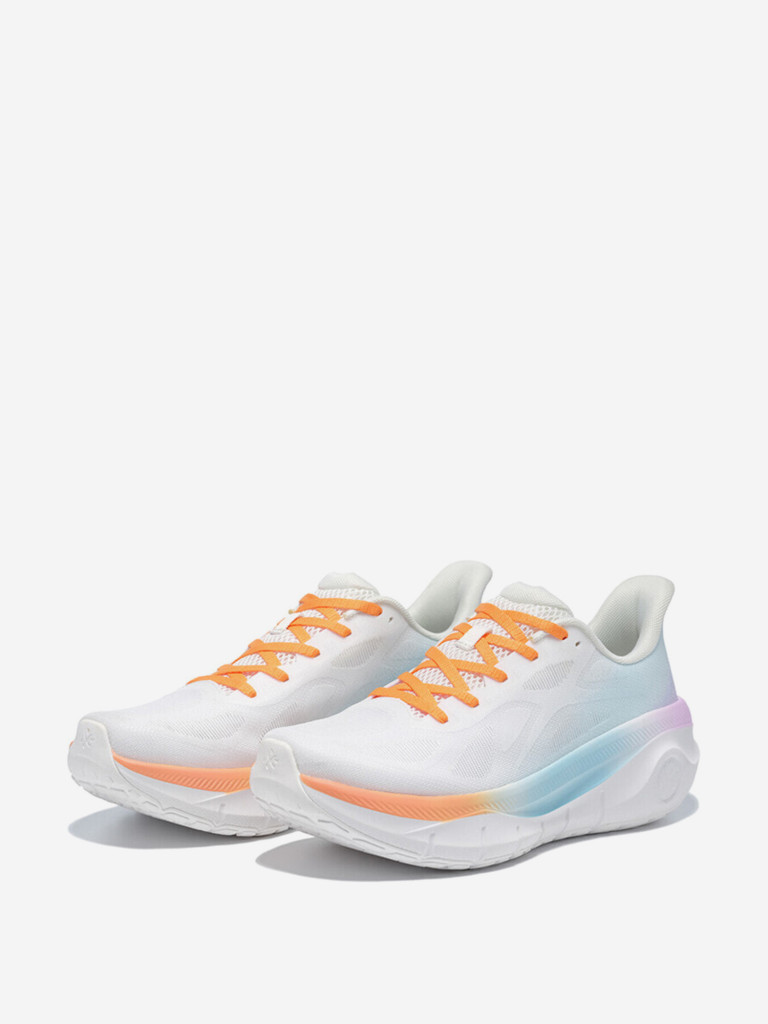 Кроссовки BMAI Pioneers Thick Tao EVA PEBA Blend Thickened Midsole Mid Top Running Shoes Women's Cloud Sunset White
