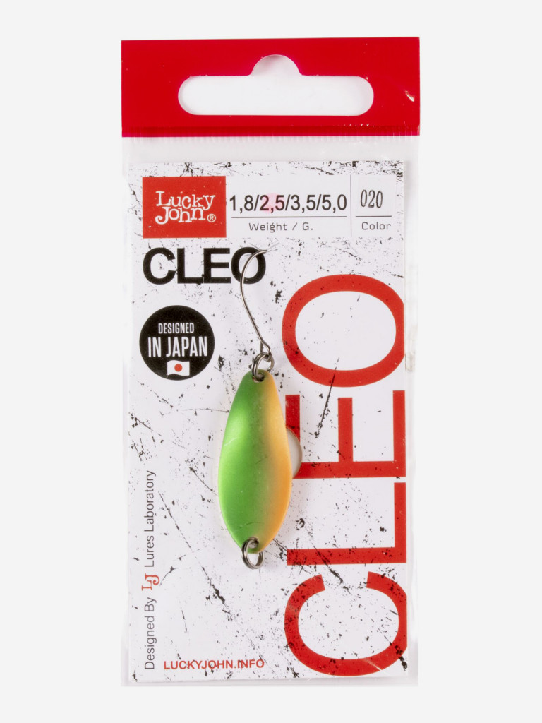 Блесна колеблющаяся Lucky John CLEO, колебалка длиной 31мм, вес 2,5 г