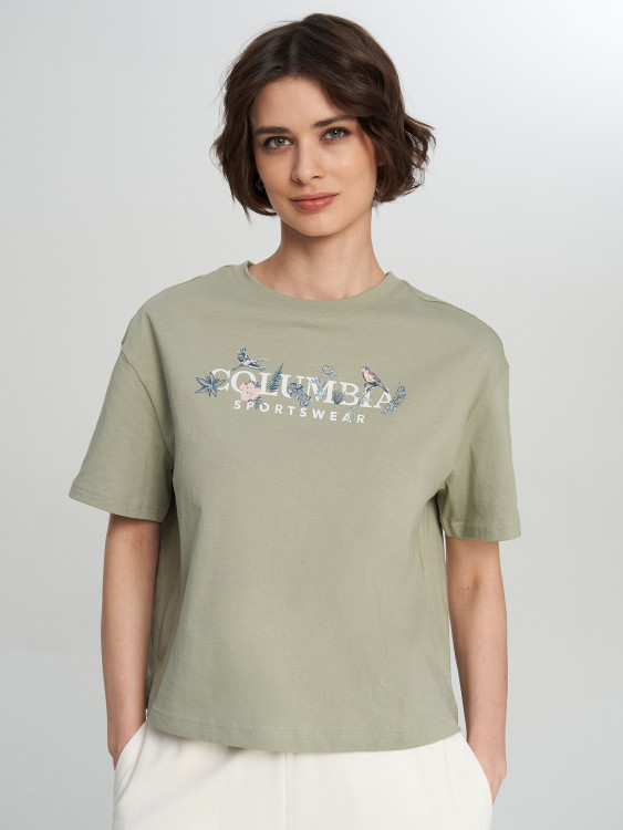 Футболка женская Columbia Rolling Bend Graphic Relaxed Crop SS