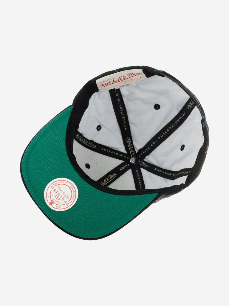 Бейсболка с прямым козырьком MITCHELL NESS HHSS1212-UJAYYPPPBLCK Utah Jazz NBA