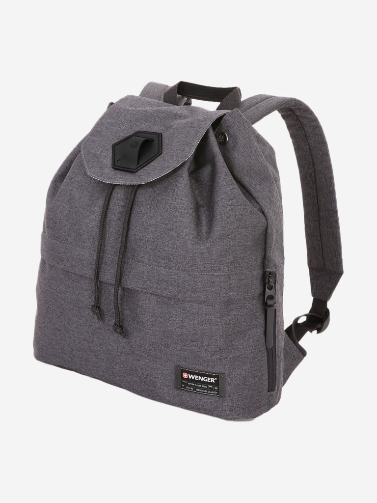 Рюкзак WENGER 13'', cерый, ткань Grey Heather/ полиэстер 600D PU , 33х13х39 см, 16 л