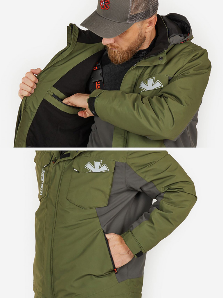 Костюм демисезонный Norfin BOAT (куртка+полукомбинезон) для рыбалки и охоты