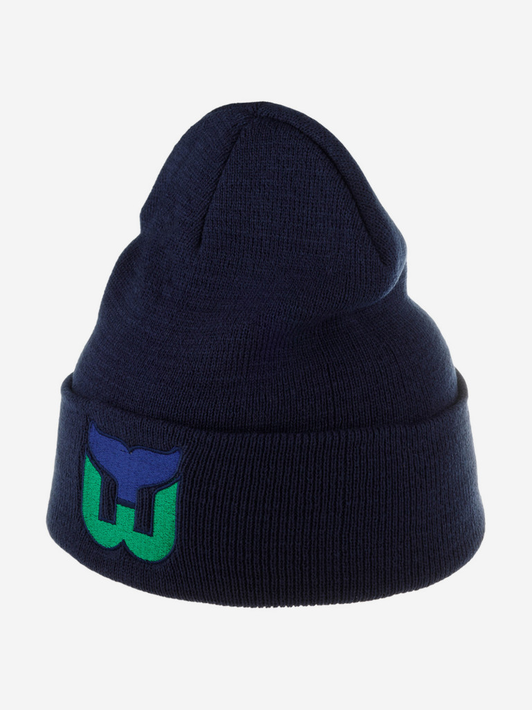 Шапка с отворотом AMERICAN NEEDLE 21019A-HAW Hartford Whalers Cuffed Knit NHL (синий)