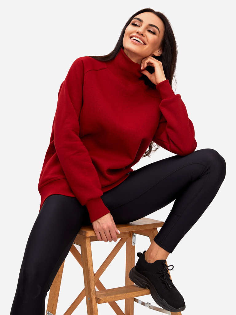 Свитшот спортивный оверсайз женский с начесом Rebelpro