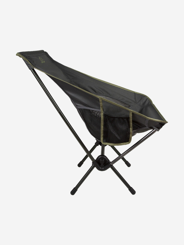 Кресло туристическое складное до 120 кг, для походов, пикника, охоты, рыбалки, алюминиевый каркас LIGHT CAMP M зеленый