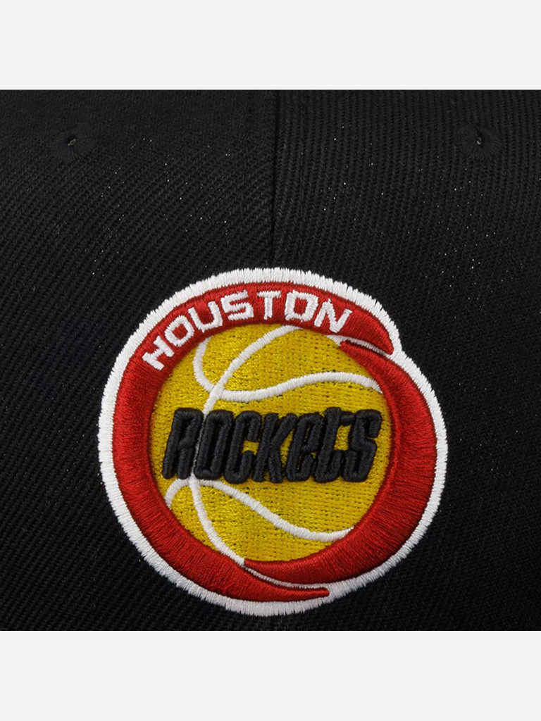 Бейсболка с прямым козырьком MITCHELL NESS 6HSSJS19079-HROBLCK Houston Rockets NBA