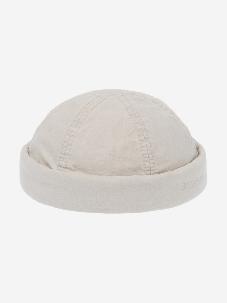 Шапка докер STETSON 8821107 DOCKER DELAVE ORGANIC COTTON (белый)