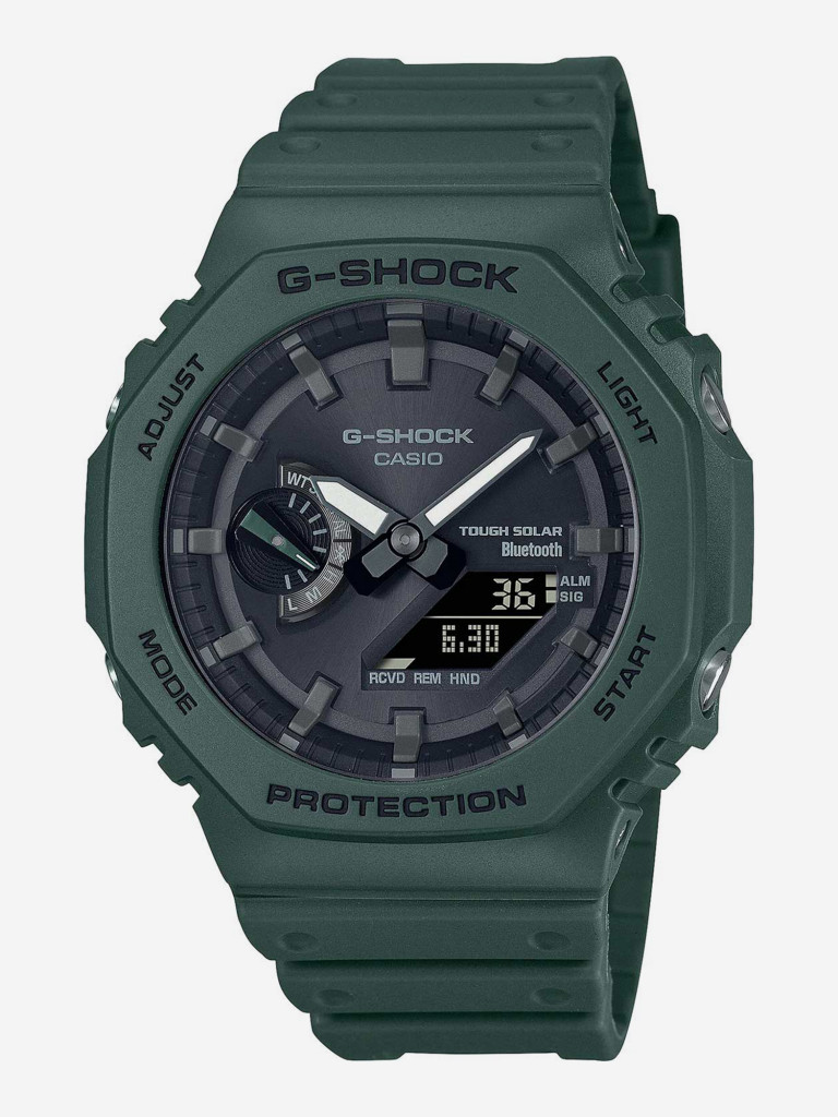 Спортивные часы Casio G-Shock GA-B2100-3A зеленый/черный цвет — купить за  17490 руб., отзывы в интернет-магазине Спортмастер