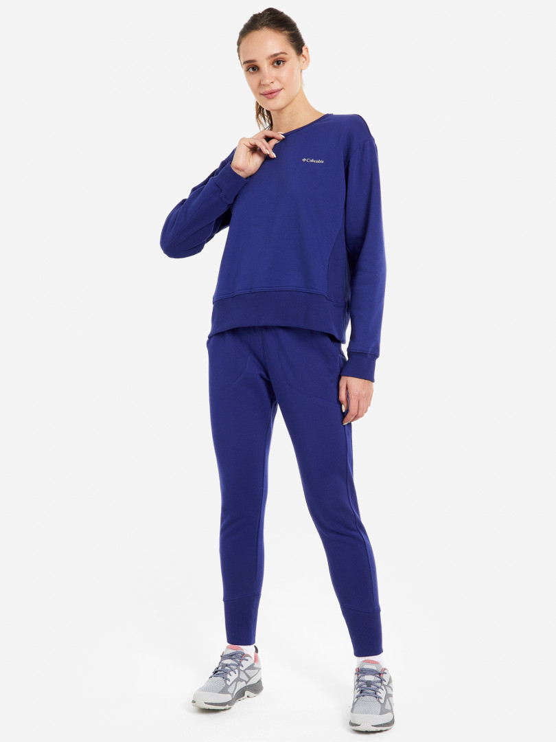 фото Брюки женские columbia lodge knit jogger, синий