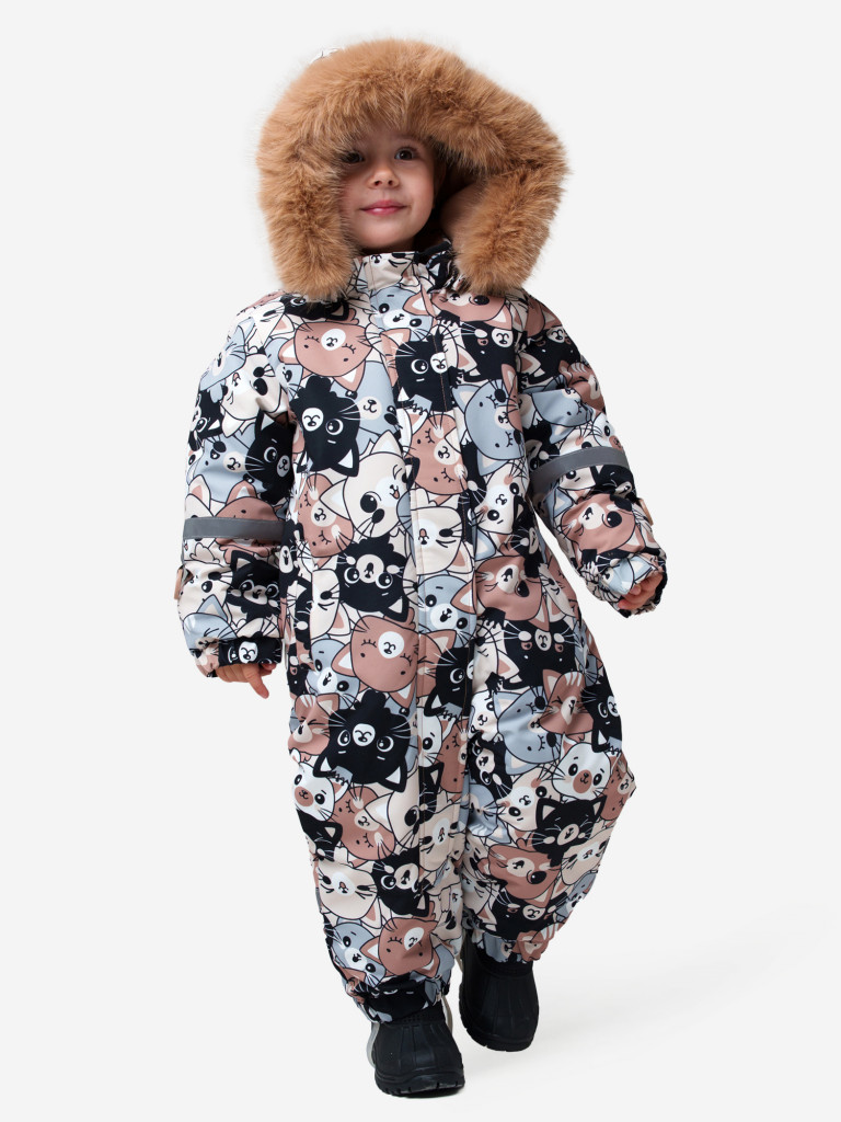 Комбинезон зимний для девочек PlayToday