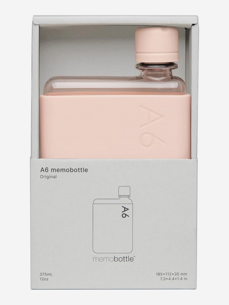 Бутылка из нержавеющей стали Memobottle A6, розовый