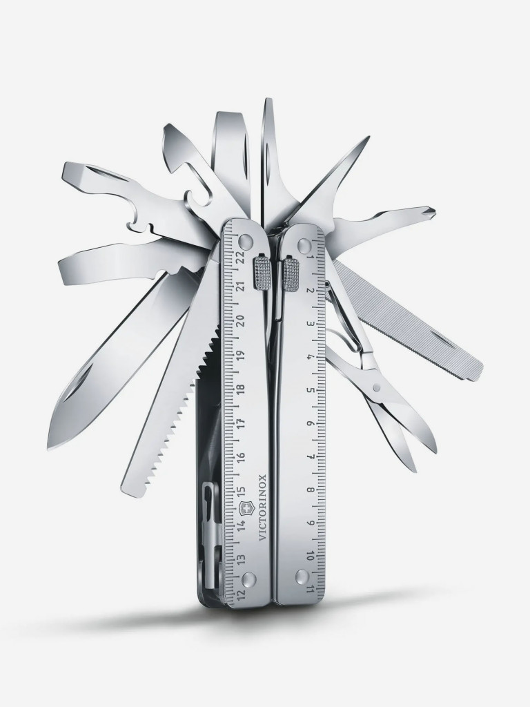 Мультиинструмент складной Victorinox SwissTool 27, 115 мм, 27 функций, кожаный чехол