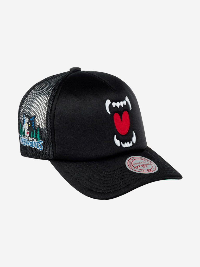 Бейсболка с сеточкой MITCHELL NESS HHSS3467-MTIYYPPPBLCK Minnesota Timberwolves NBA