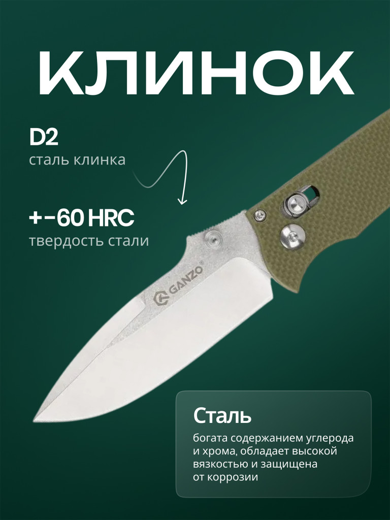 Нож складной Ganzo D704-GR