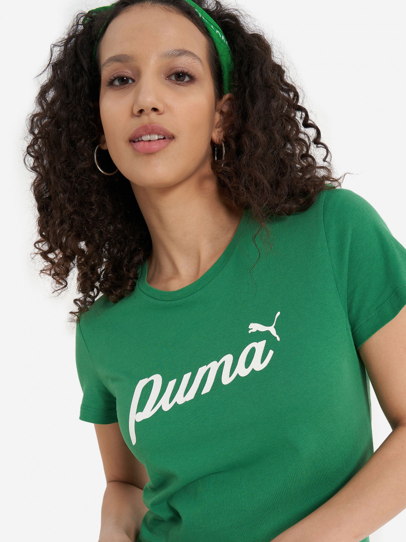 Футболка женская PUMA Ess+ Blossom Script 30093010299 Зеленый, размер 42, 44,44, 46, фото 1