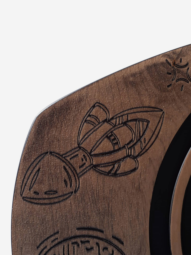 Доска балансировочная INDSPACE ПЛАНЕТАРИЙ баланс борд на сфере с лабиринтом и вращением на 360* + 3 шарика