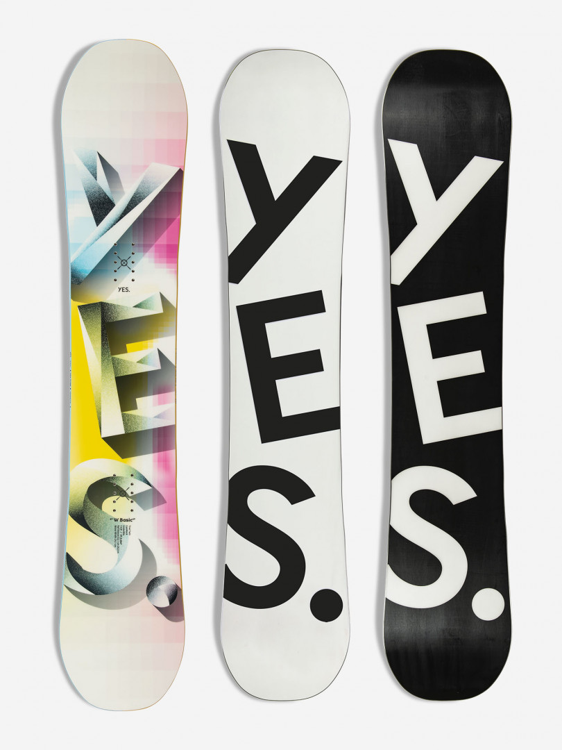 фото Сноуборд женский yes w basic, белый yes.