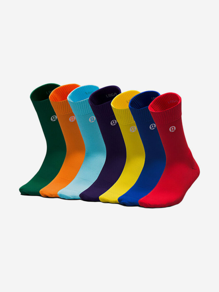 Носки Lululemon Daily Stride Mid Calf повседневные мужские (7 пар)