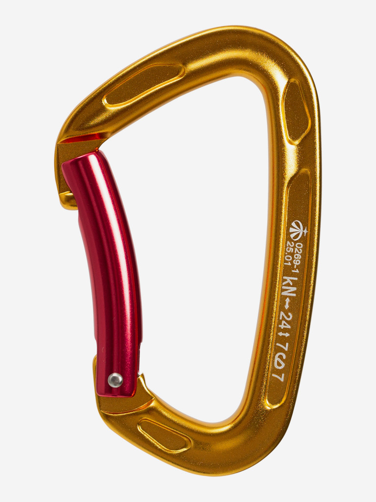 Карабин скалолазный с гнутой защелкой (Keylock)