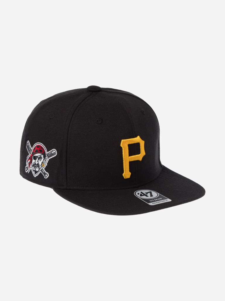 Бейсболка с прямым козырьком 47 BRAND B-SRS20WBP-BK37 Pittsburgh Pirates MLB