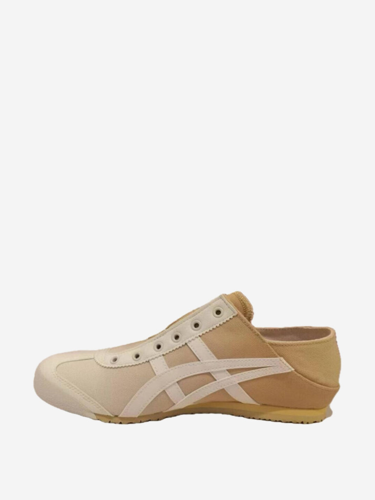 Onitsuka Tiger MEXICO 66 Anti-Slip Wear-Resistant Low-Top Casual Shoes Women's Yellow White