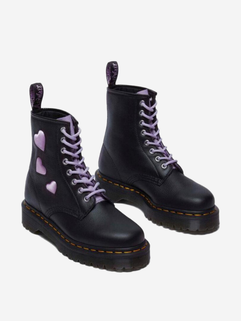 Ботинки женские DR. MARTENS Textile Cow Leather Short Martin Boot