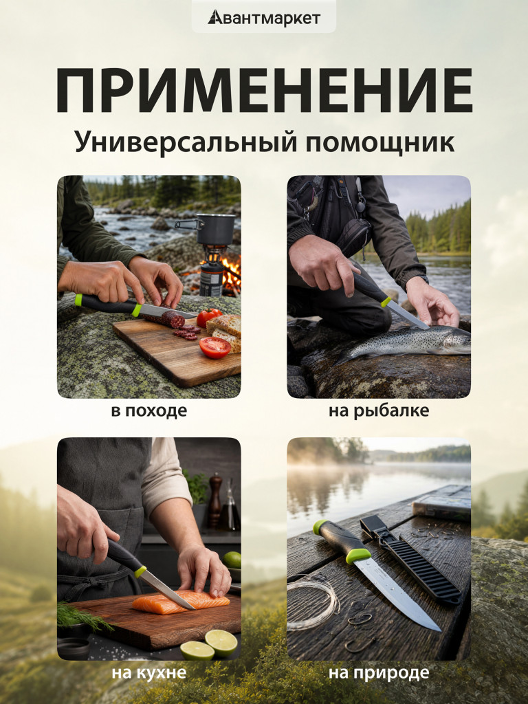 Нож Morakniv Fishing Comfort Scaler 150, нержавеющая сталь, 13870