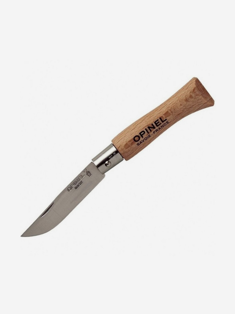 Нож Opinel №4, нержавеющая сталь, бук, 121040