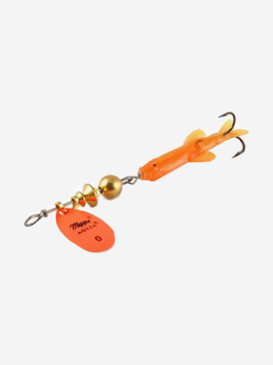 Блесна для рыбалки вертушка Mepps AGLIA Mini Saumon, 0, Orange, 1 штука