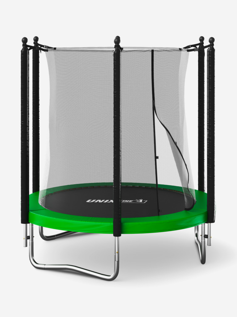 Батут каркасный UNIX Line Simple 6 ft Green с внутренней защитной сеткой, общий диаметр 183 см, до 100 кг