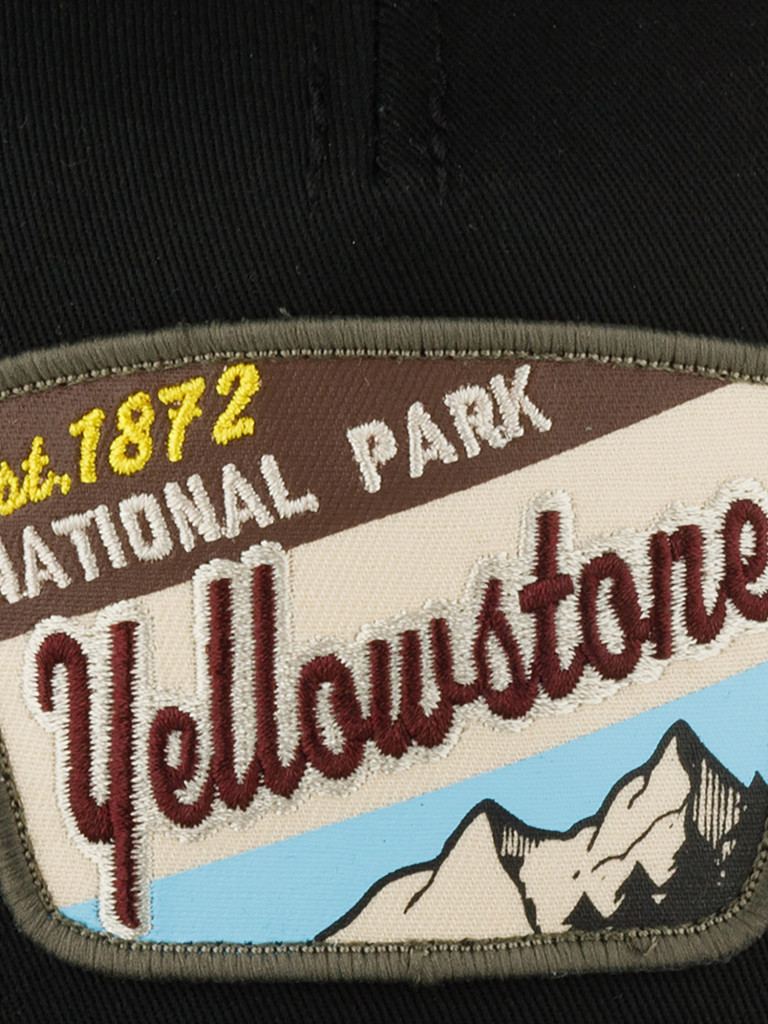 Бейсболка с сеточкой AMERICAN NEEDLE SMU679A-YNP Yellowstone National Park Valin (черный)