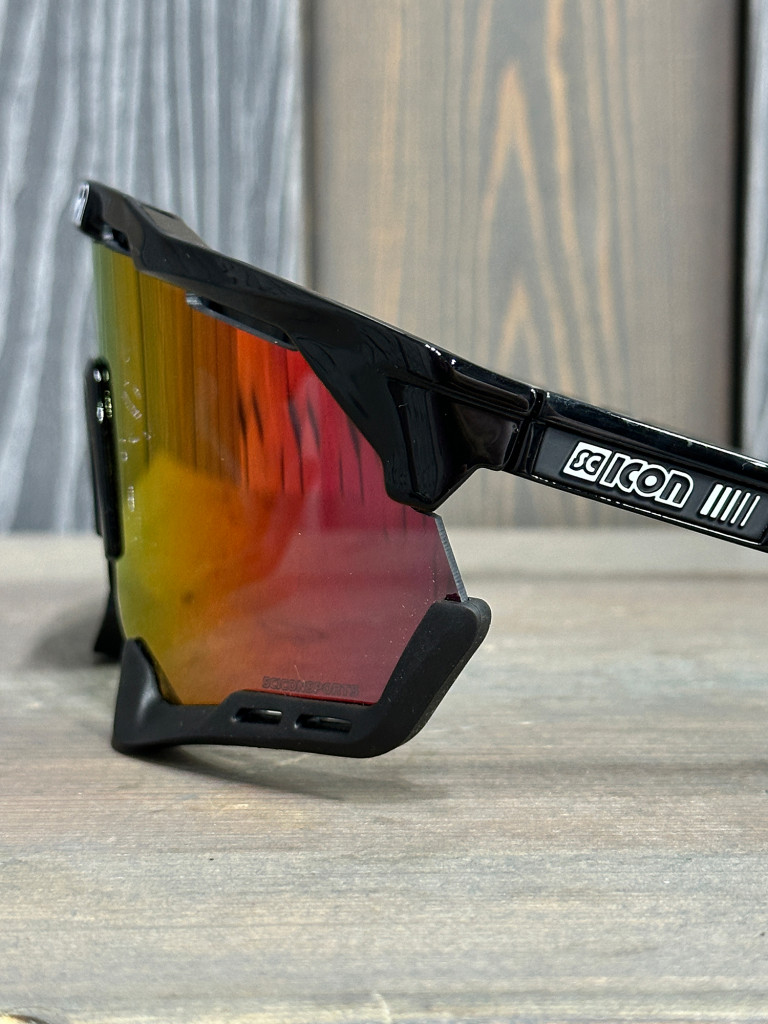 Очки спортивные Scicon AeroShade XL оправа Black Gloss линза SCNPP Multimirror Red
