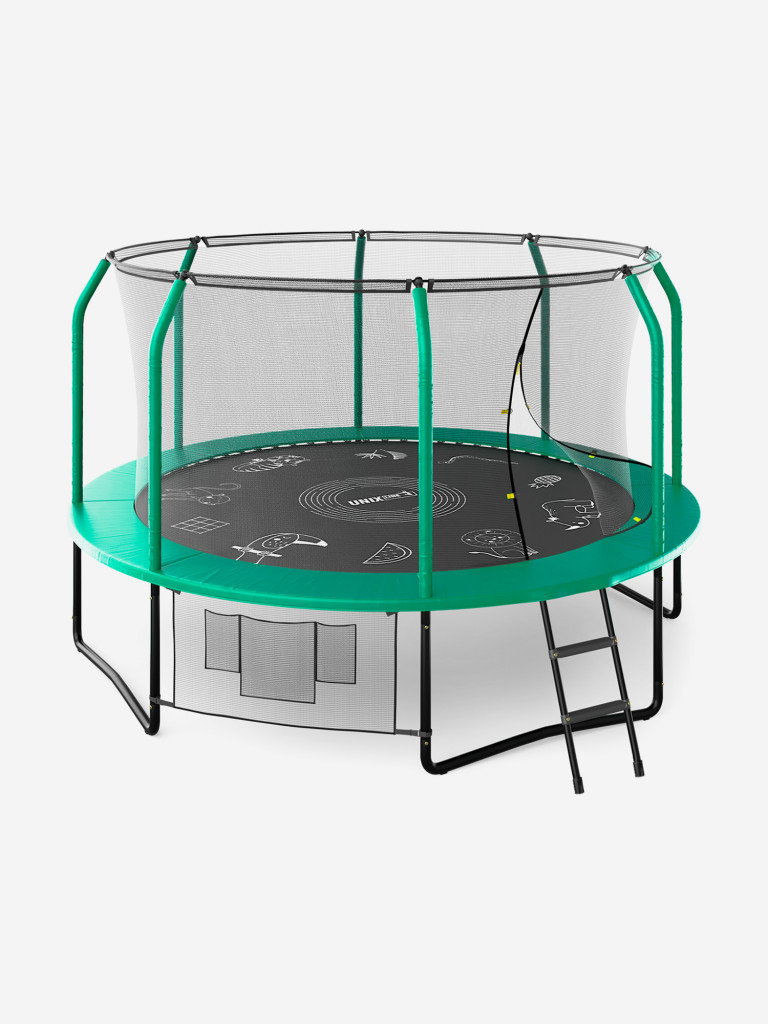 Батут UNIX Line SUPREME GAME 12 ft (Green)