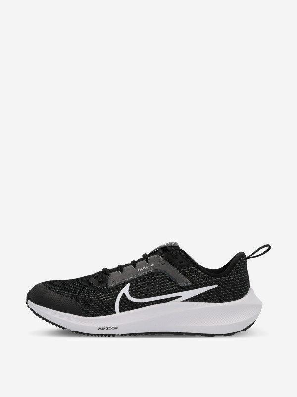 Кроссовки детские Nike Air Zoom Pegasus 40 Gs арт. DX2498 черный/белый цвет — купить за 10989 руб. со скидкой 30 %, отзывы в интернет-магазине Спортмастер