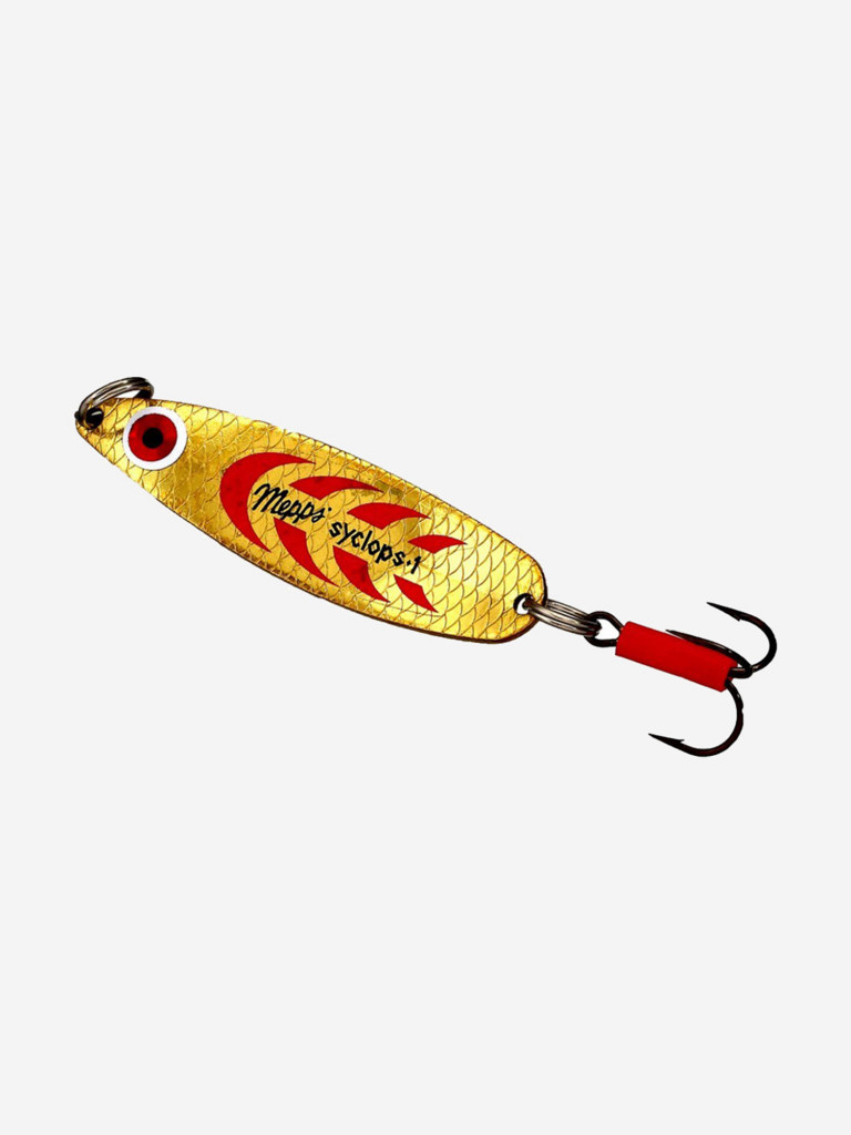 Блесна колебалка для рыбалки Mepps SYCLOPS, 1, Gold/Red, 1 штука