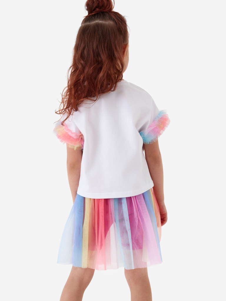 Комплект для девочек: футболка, юбка-шорты PlayToday