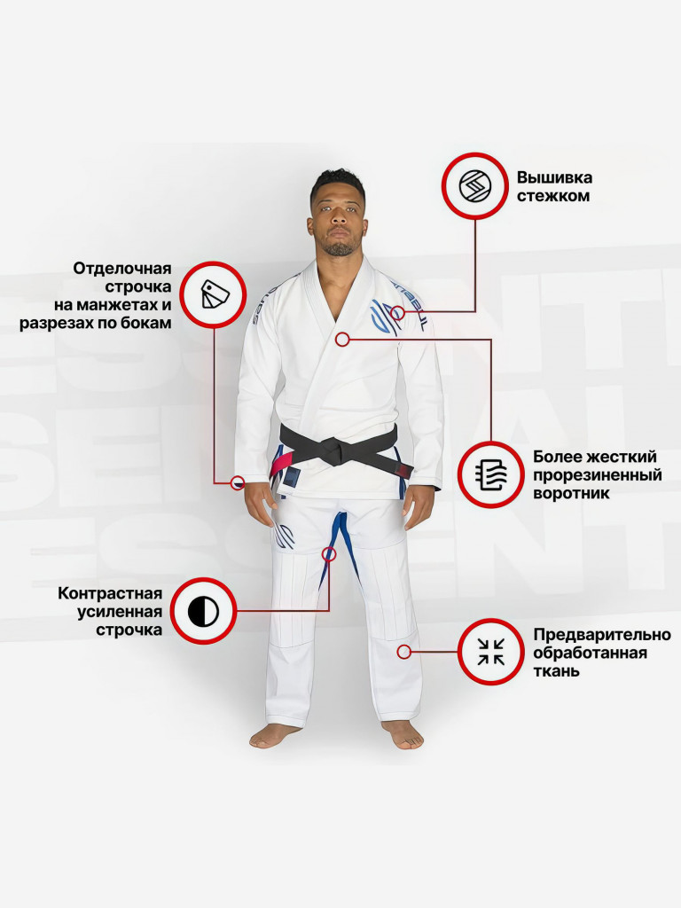 Кимоно для джиу-джитсу Sanabul Essential Jiu Jitsu BJJ Gi