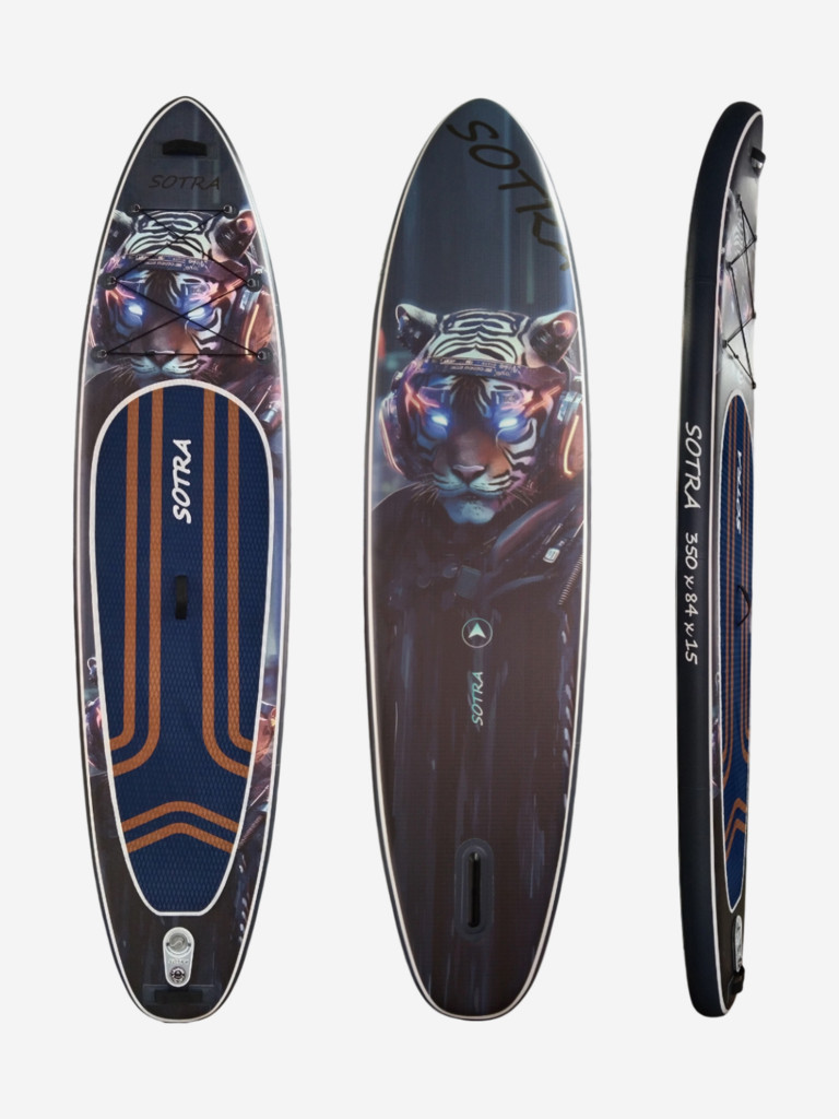 Двухслойная надувная SUP-доска Sotra Tiger, 11'6" 350*84*15 см, сапборд