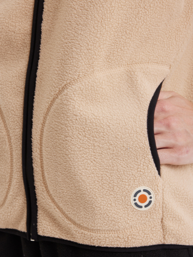 Жилет флисовый женский oversize PointHit тёплая безрукавка из шерпы