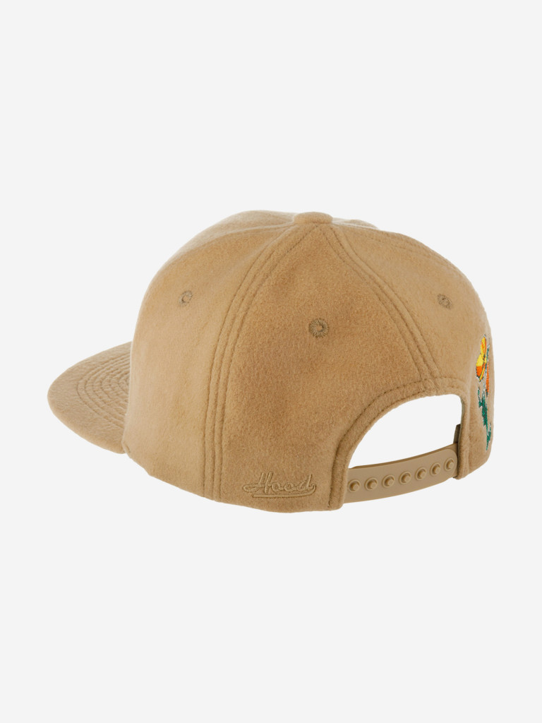 Бейсболка с прямым козырьком HOOD 132-CSM037-XA094-CL Ca State Flower Cashmere (бежевый)