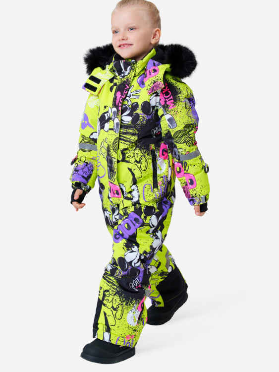 Комбинезон зимний для девочек PlayToday