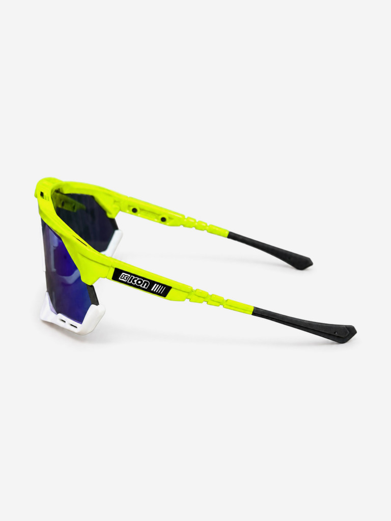 Очки спортивные Scicon AeroShade XL оправа Yellow Fluo линза SCNPP Multimirror Blue + Clear